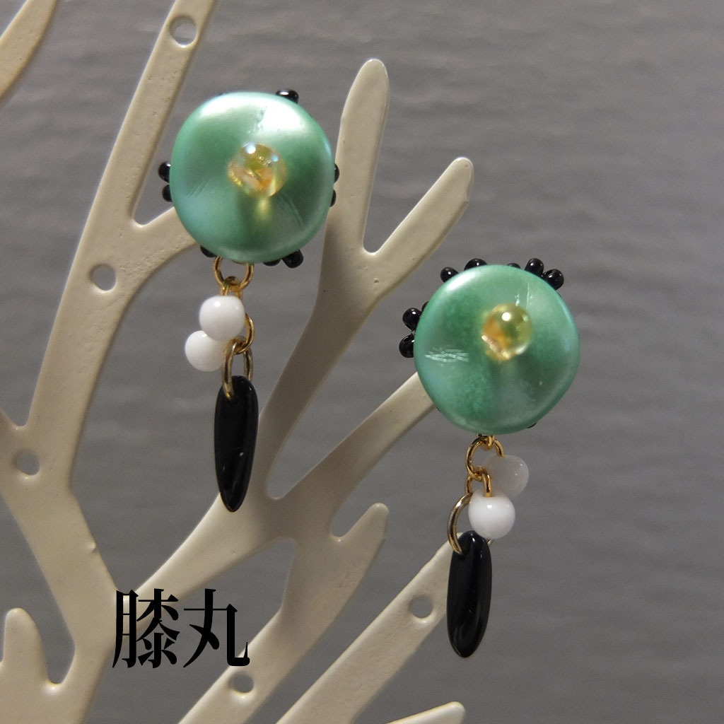 源氏組チェコビーズピアス/イヤリング