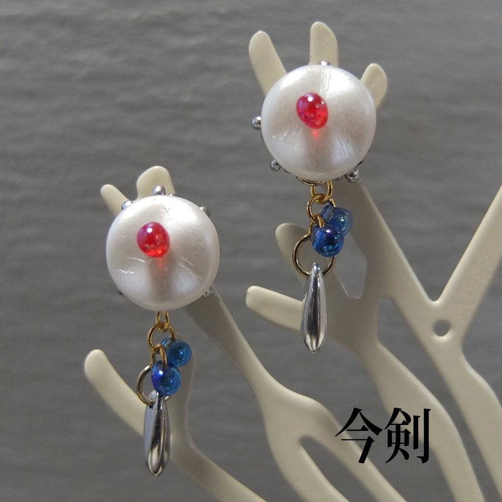 源氏組チェコビーズピアス/イヤリング