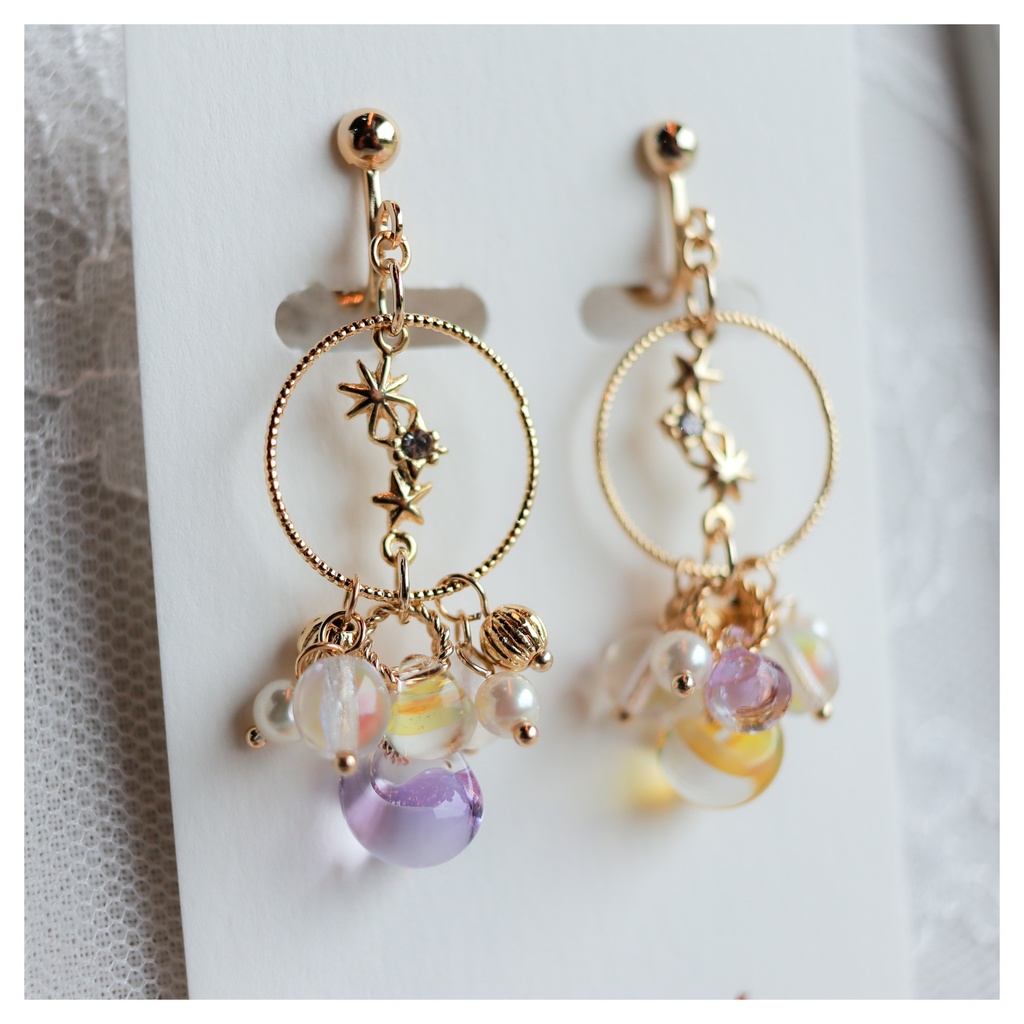 ヒュトロダエウス&エメトセルクイメージイヤリング(星)