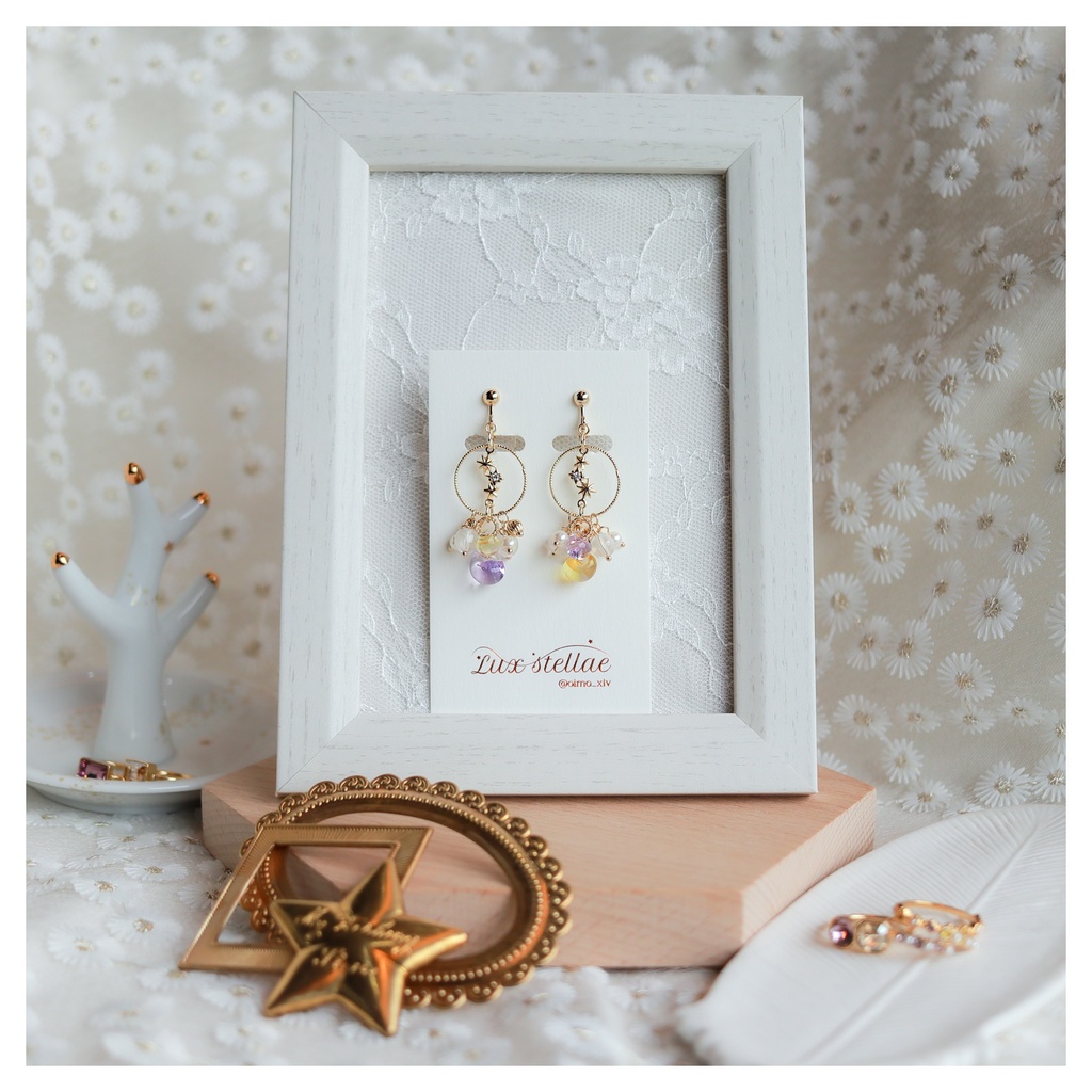 ヒュトロダエウス&エメトセルクイメージイヤリング(星)