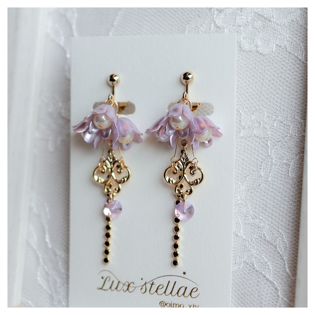 ヒュトロダエウスイメージイヤリング(スズラン)