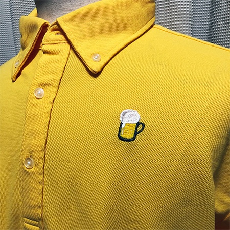 ビールクズポロシャツ ラガー(黄)