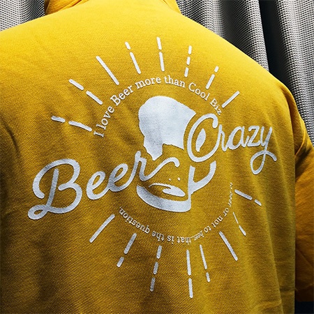 ビールクズポロシャツ ラガー(黄)