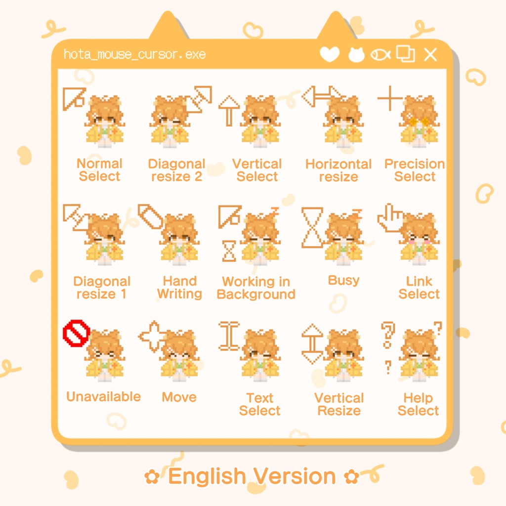 動く!ホタルちゃんマウスカーソル【 鼠標・Mouse cursor 】