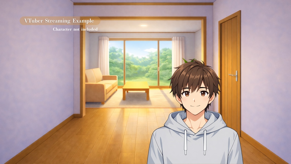 Anime Room Background Pack (8 Variations) | 4K VTuber / Streaming / Game Background