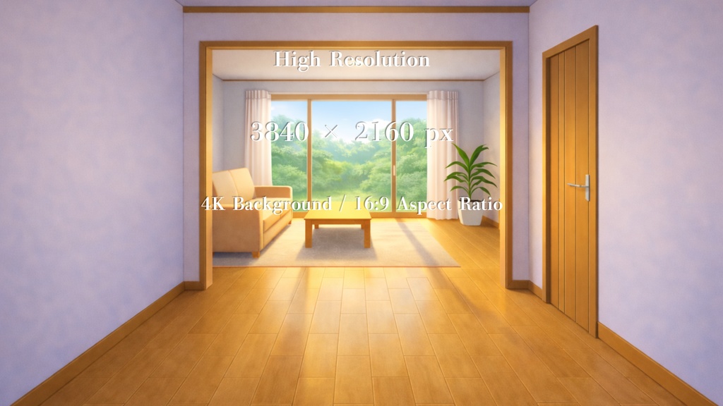 Anime Room Background Pack (8 Variations) | 4K VTuber / Streaming / Game Background