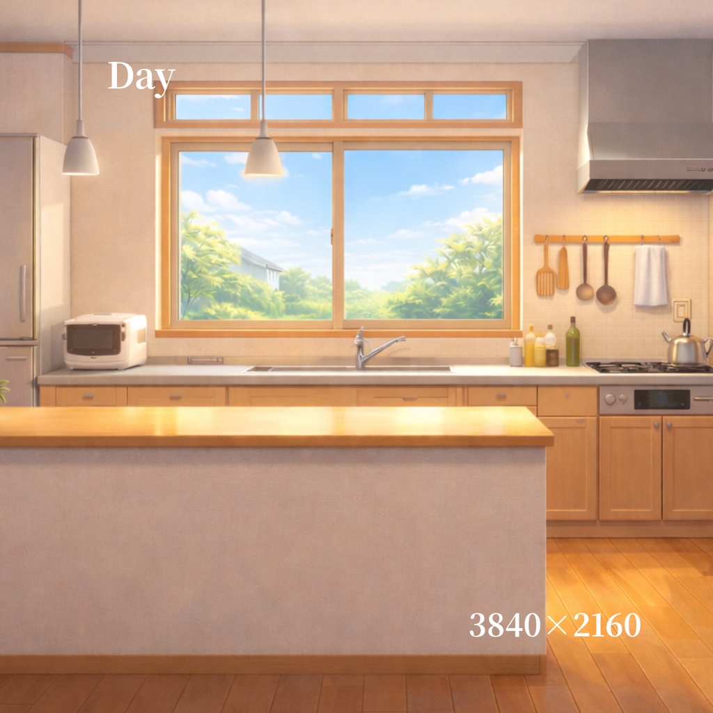 【選べる全7種】日本のキッチン背景素材セット ‐暮らしを彩る温かな台所‐