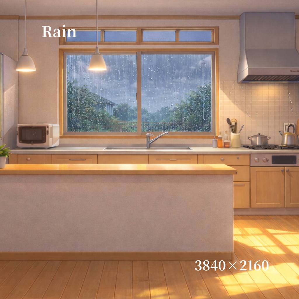 【選べる全7種】日本のキッチン背景素材セット ‐暮らしを彩る温かな台所‐