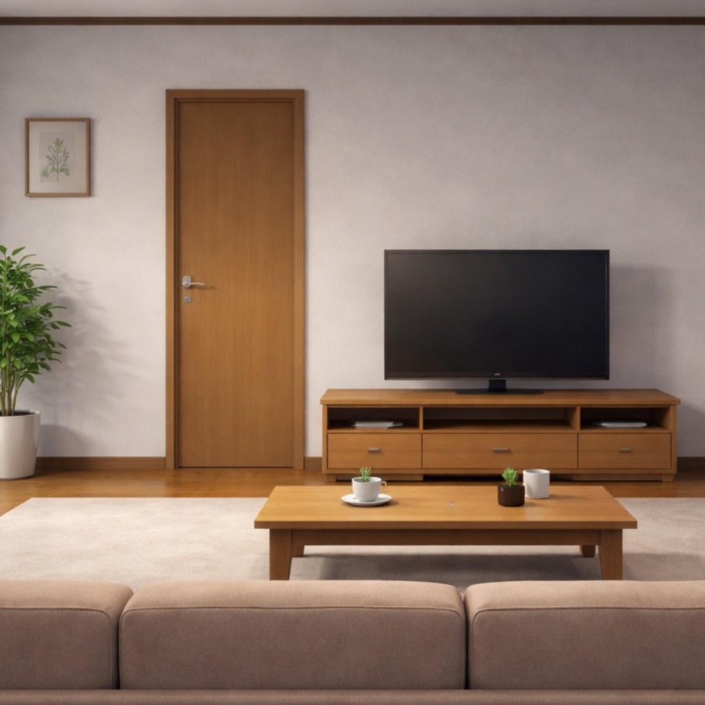 【全天候・全時間対応】リビング背景:ソファからの特等席(7バリエーション)(全7種セット)