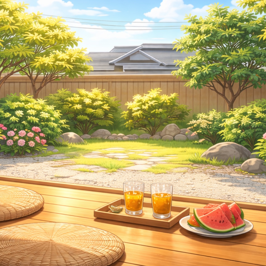 「ひぐらしの鳴く夕暮れ」ノスタルジー和風背景集