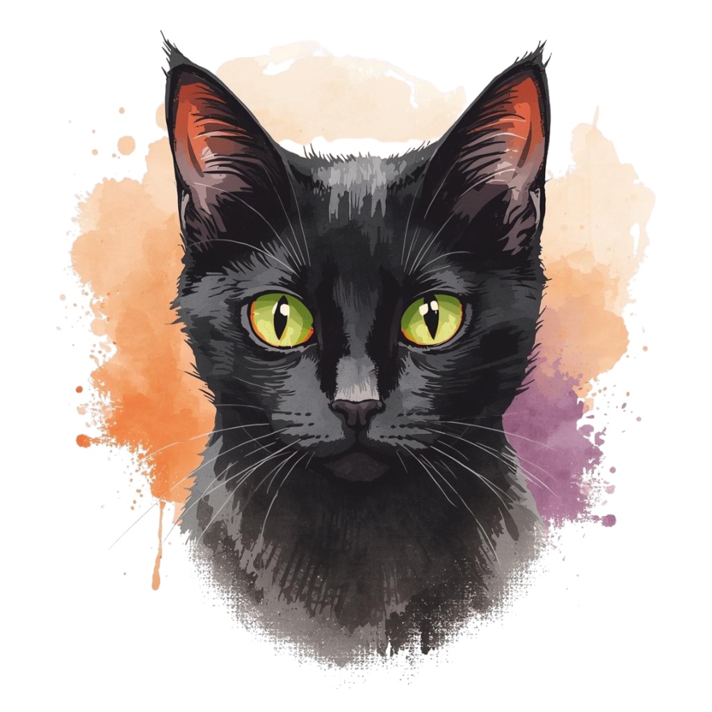 水彩レトロ ハロウィンクリップアートセット PNG | ゴースト・かぼちゃ・キャンディ・スパイダーなど全12種類