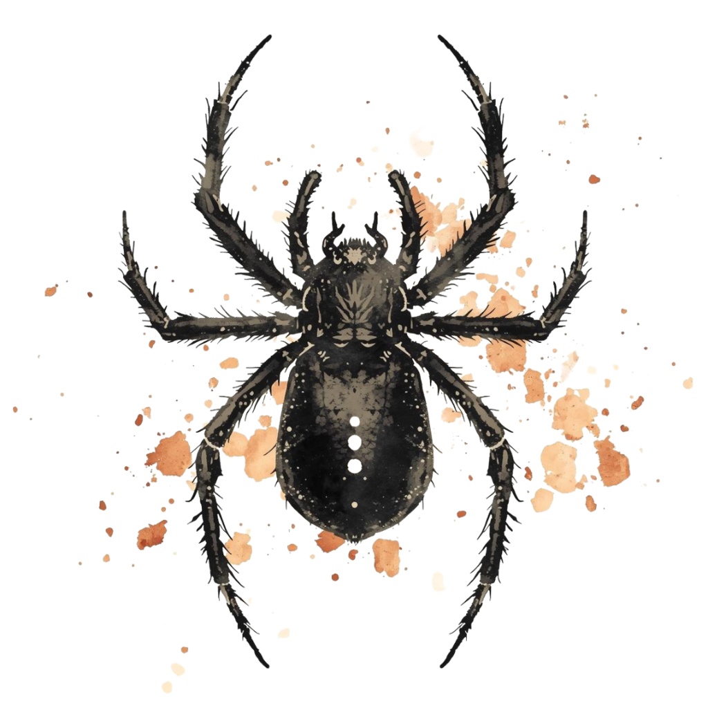 水彩レトロ ハロウィンクリップアートセット PNG | ゴースト・かぼちゃ・キャンディ・スパイダーなど全12種類