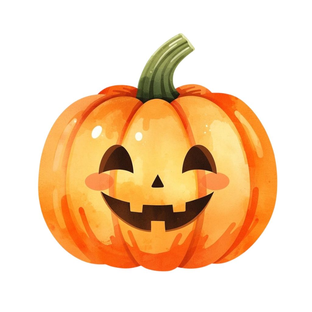 【子供版】 ハロウィン(ハローウィン)クリップアートセット PNG | ゴースト・かぼちゃ・キャンディなど全9種類