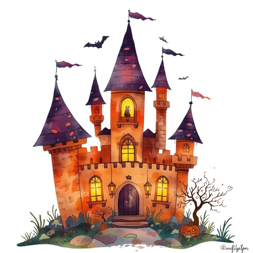 【子供版】 ハロウィン(ハローウィン)クリップアートセット PNG | ゴースト・かぼちゃ・キャンディなど全9種類