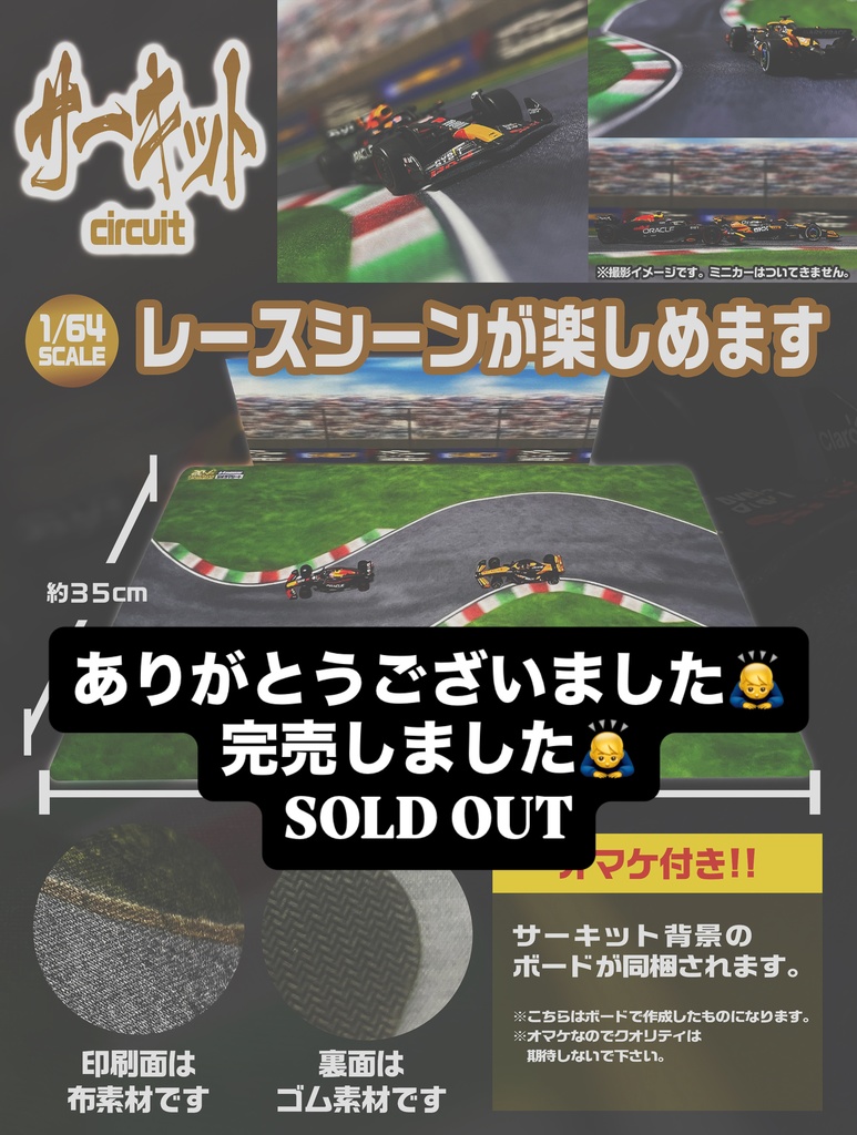 ▪️実物販売：サーキットジオラマシートver2