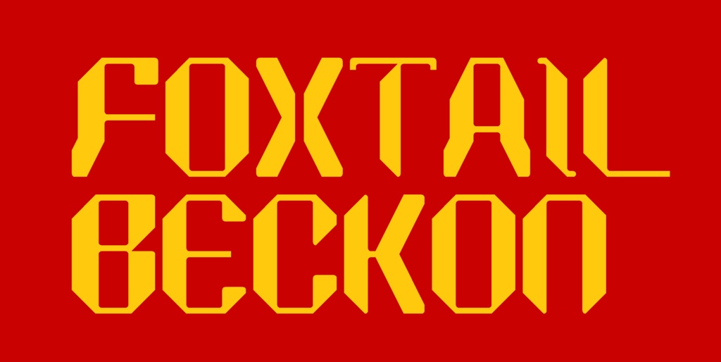 フォントデータ”Foxtail Beckon”