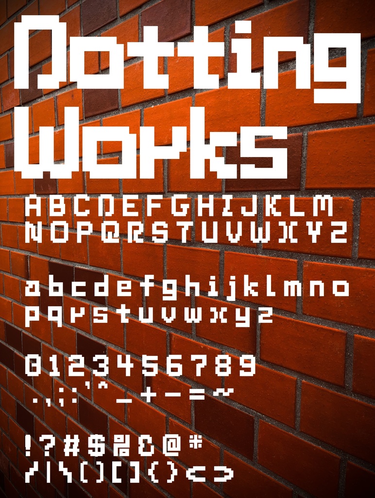 フォントデータ”Dotting Works Option Set”
