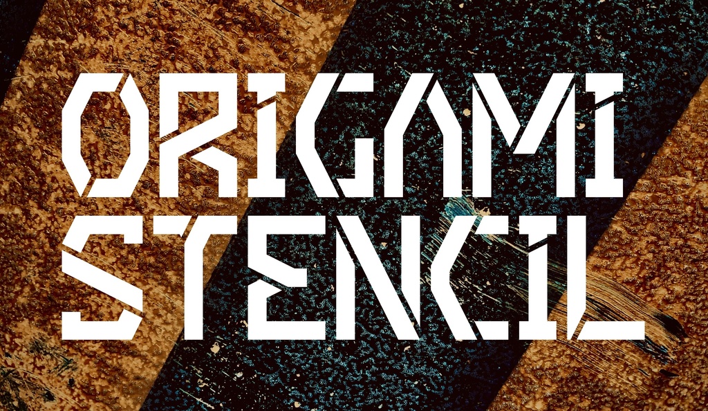 フォントデータ"Origami_Stencil"