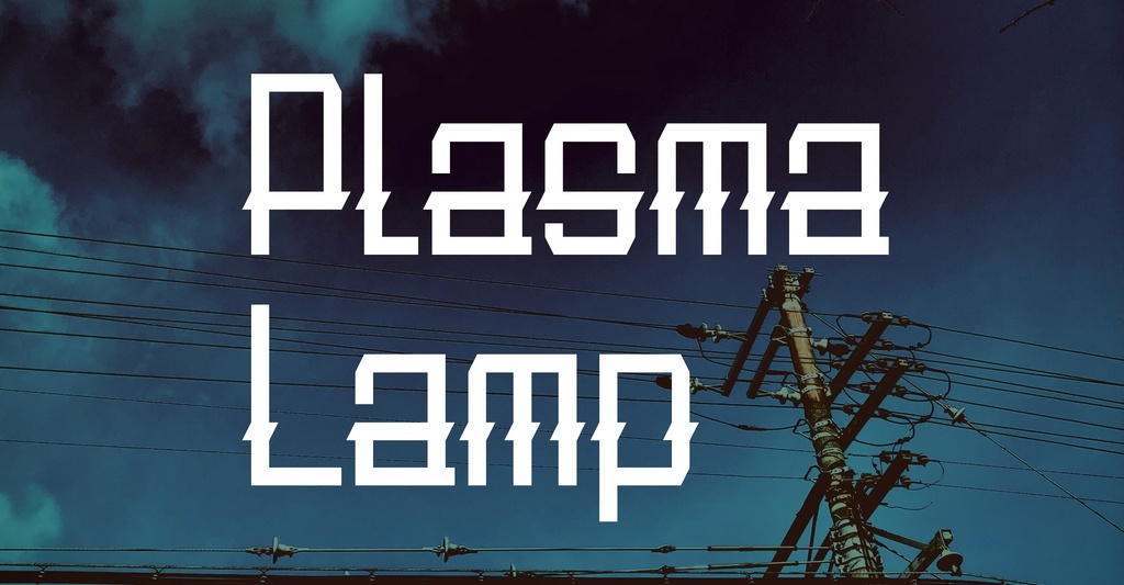 フォントデータ”PLASMA LAMP”