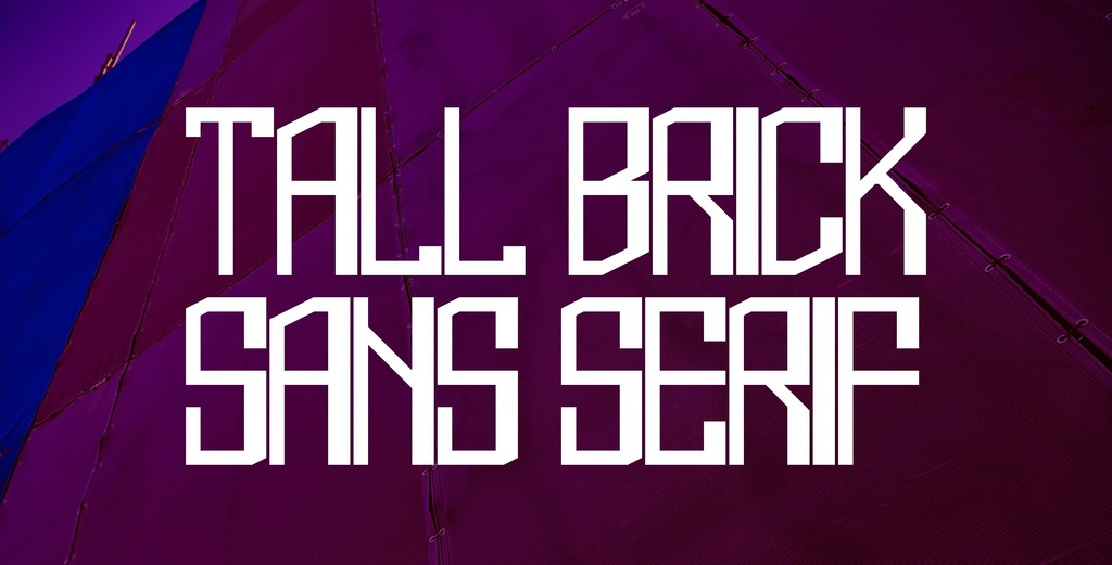 フォントデータ”Tall Brick Sans Serif”