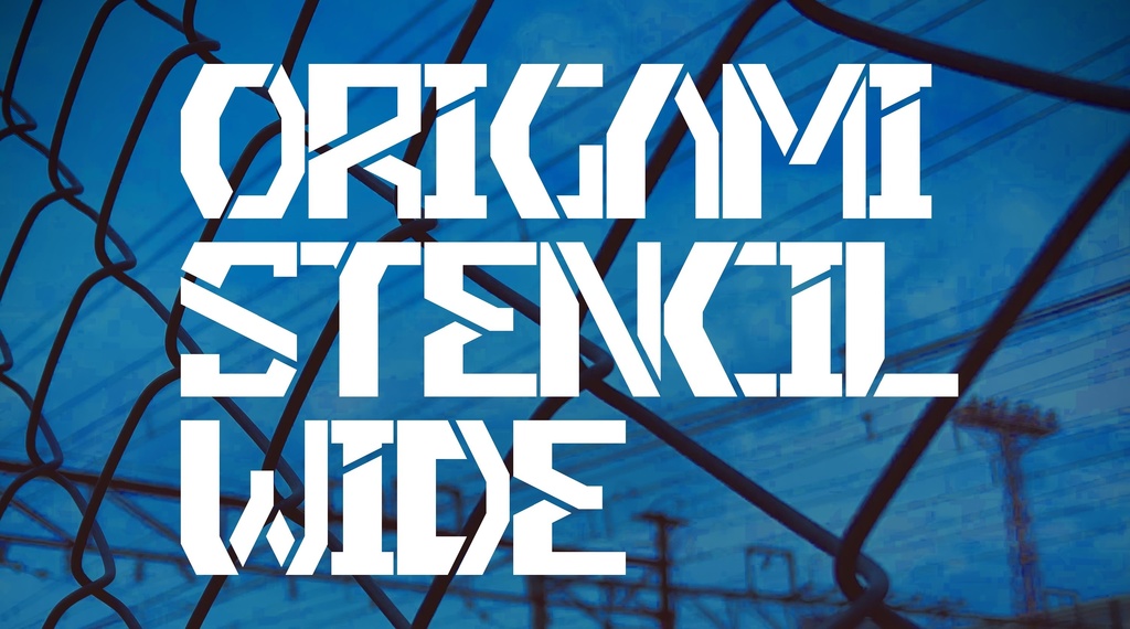 フォントデータ”Origami_Stencil Wide”
