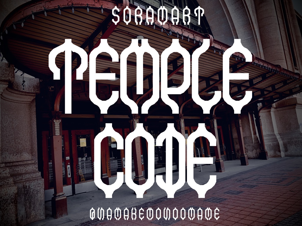 フォントデータ”Temple Code”