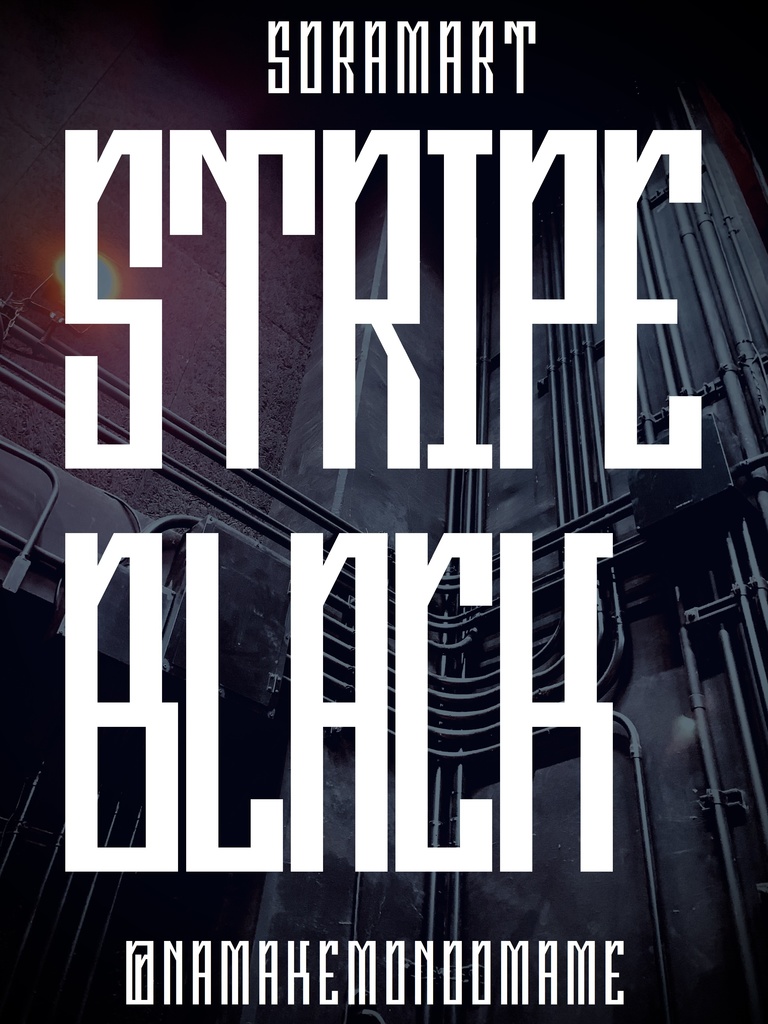 フォントデータ”Stripe Black”