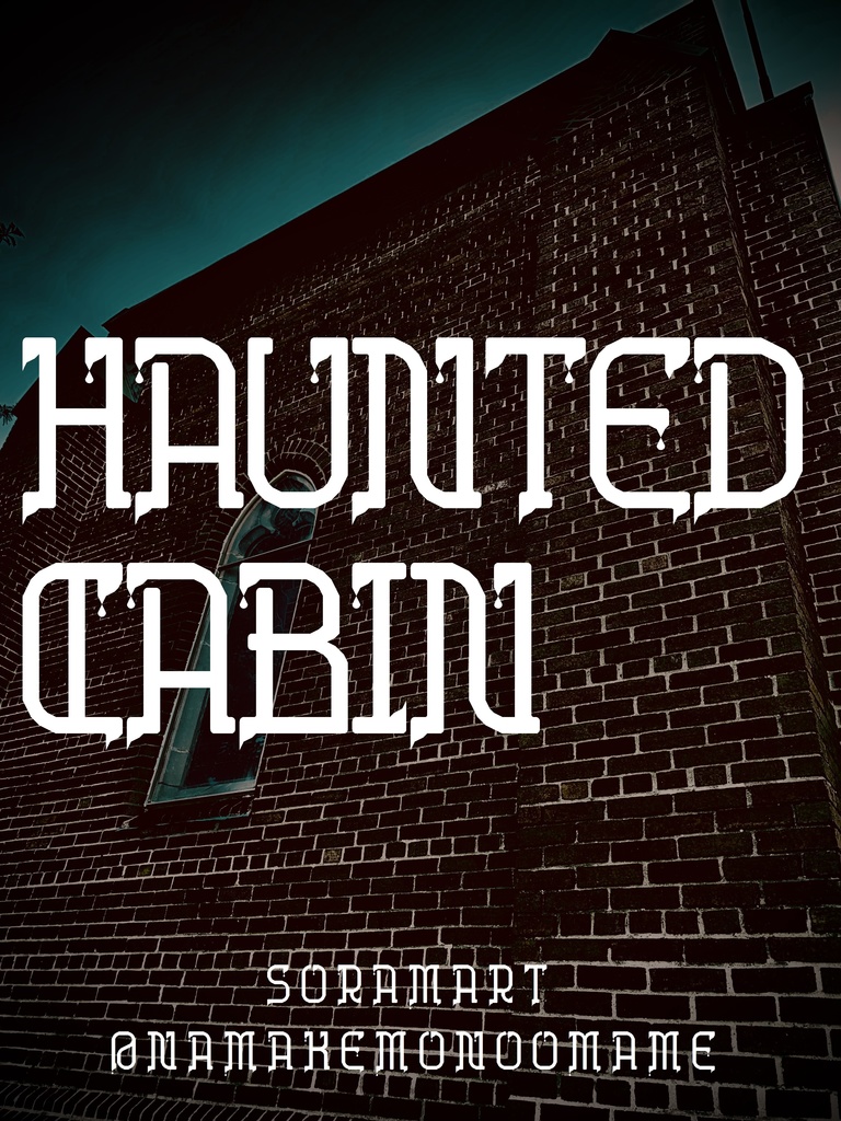 フォントデータ”Haunted Cabin”