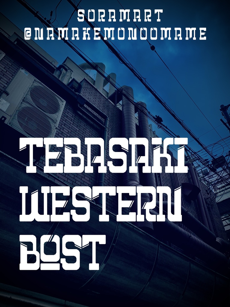 フォントデータ”Tebasaki Western Boost”