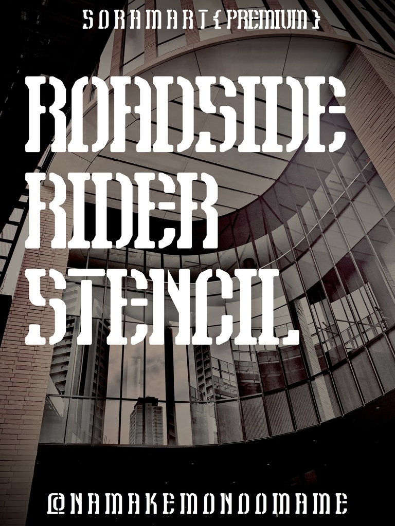 フォントデータ”Roadside Rider Stencil”