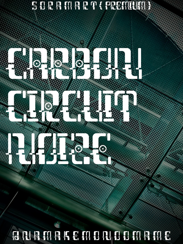 フォントデータ”Carbon Circuit Noize”