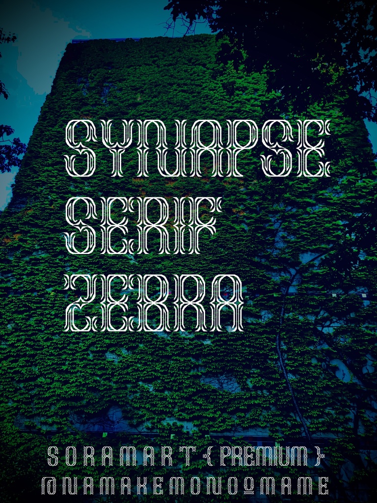 フォントデータ”Synapse Serif Zebra”