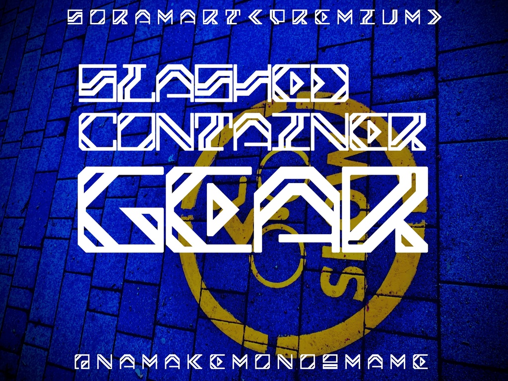 フォントデータ”Slashed Container Gear”