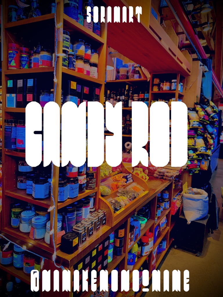 フォントデータ”Candy Rod”