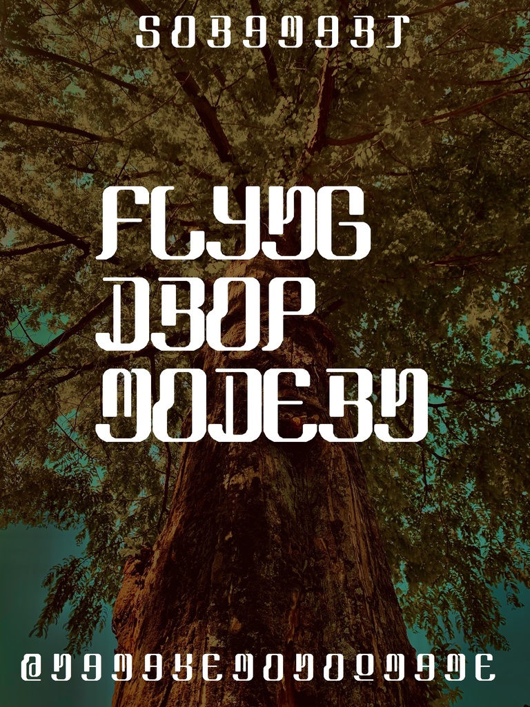 フォントデータ”Flyng Drop Modern”