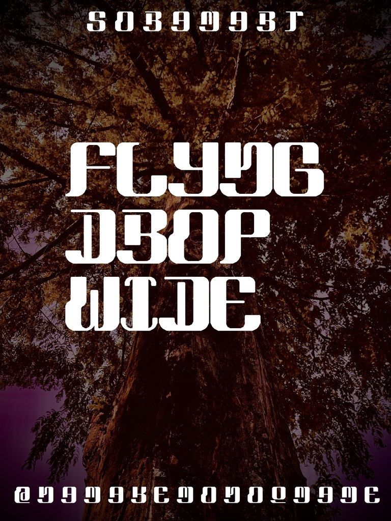 フォントデータ”Flyng Drop Wide”