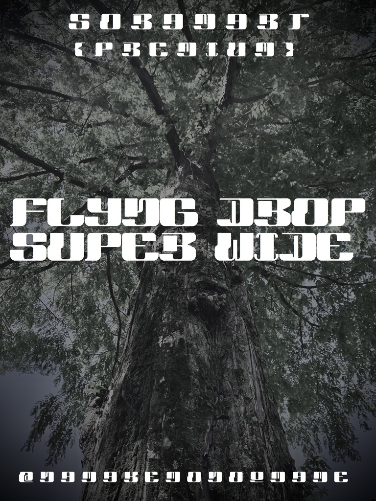 フォントデータ”Flyng Drop Super Wide”
