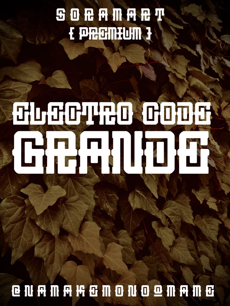 フォントデータ”Electro Code Grande”