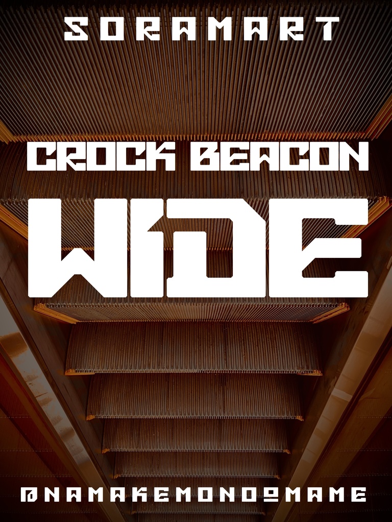 フォントデータ”Crock Beacon Wide”