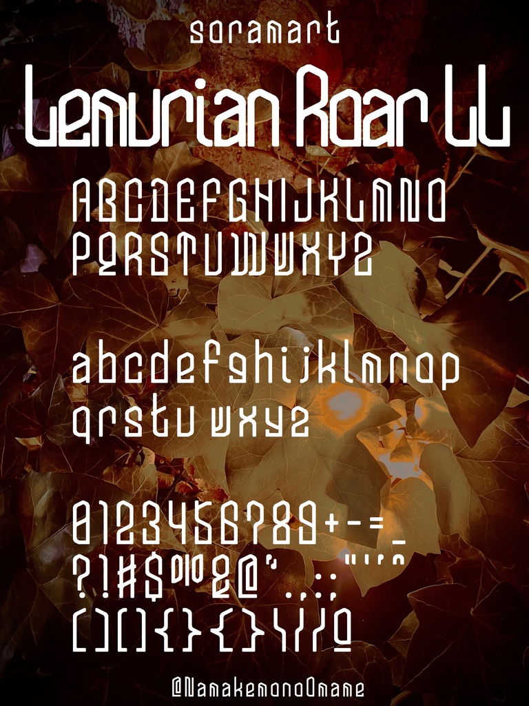 フォントデータ”Lemurian Roar LL”