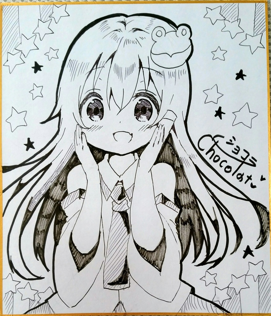 早苗さん 直筆色紙 東方