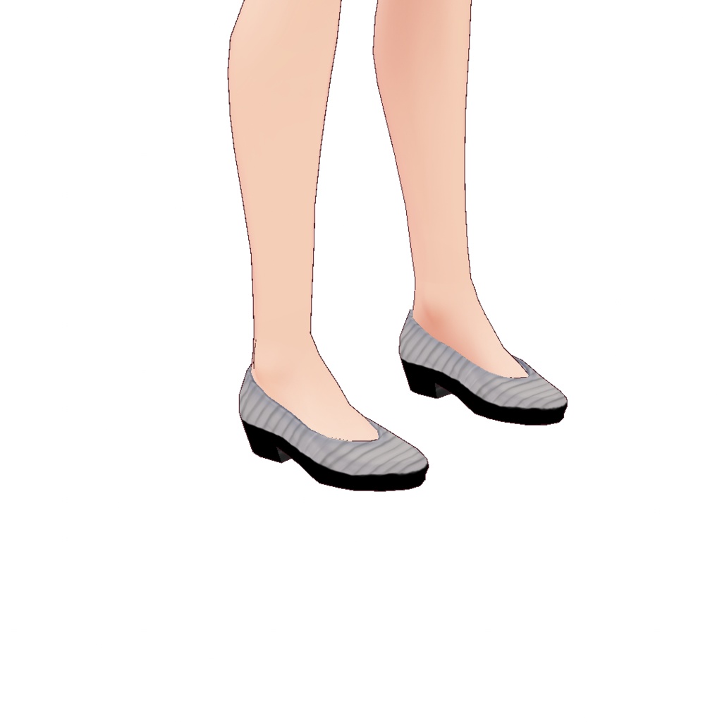 VRoid衣装テクスチャ シックワンピース&パンプスセット