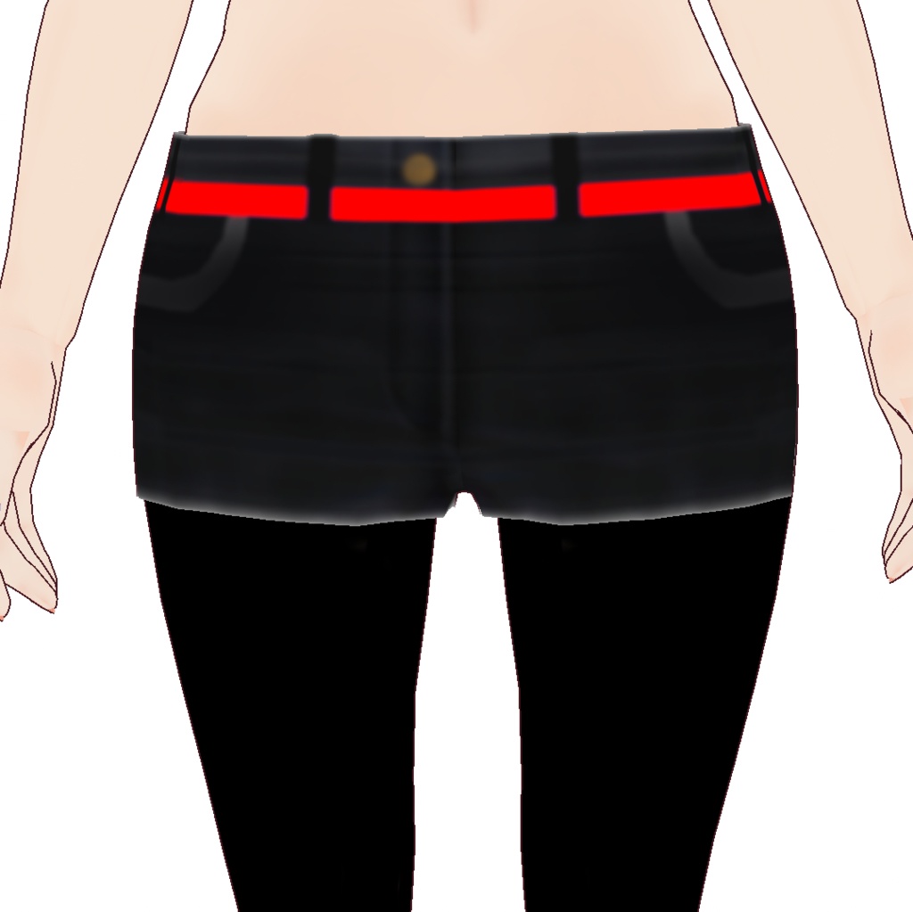VRoid衣装テクスチャ ホットパンツ6色セット