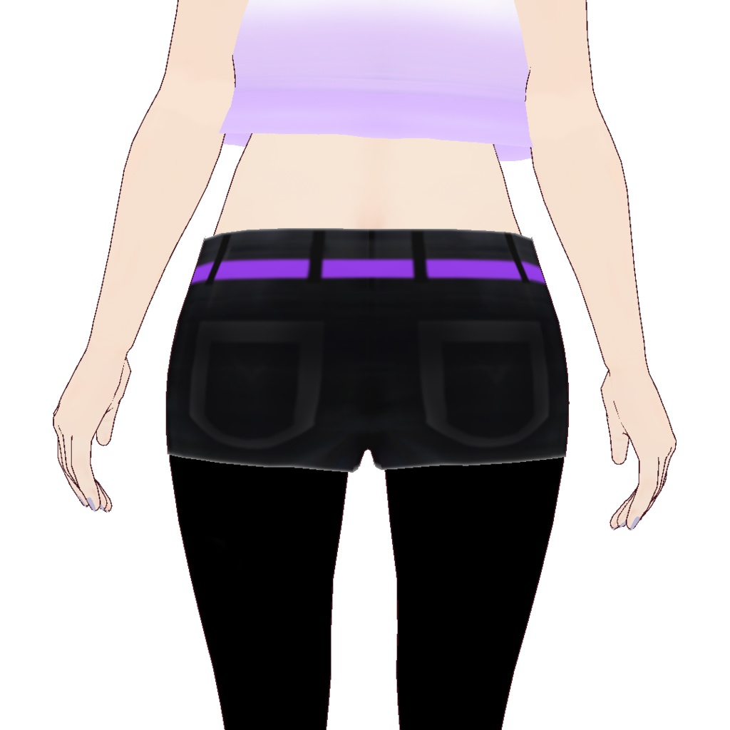 VRoid衣装テクスチャ ホットパンツ6色セット