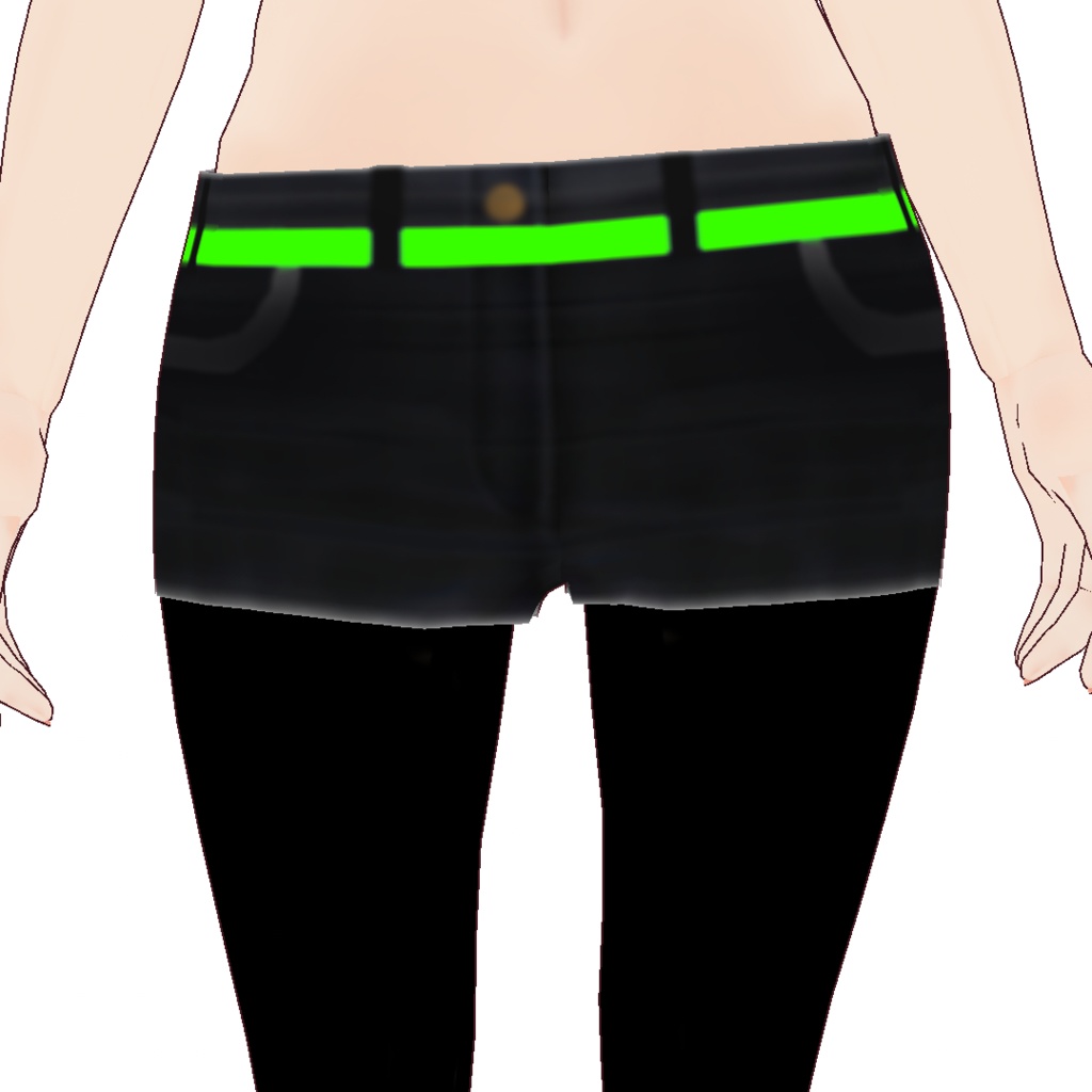 VRoid衣装テクスチャ ホットパンツ6色セット