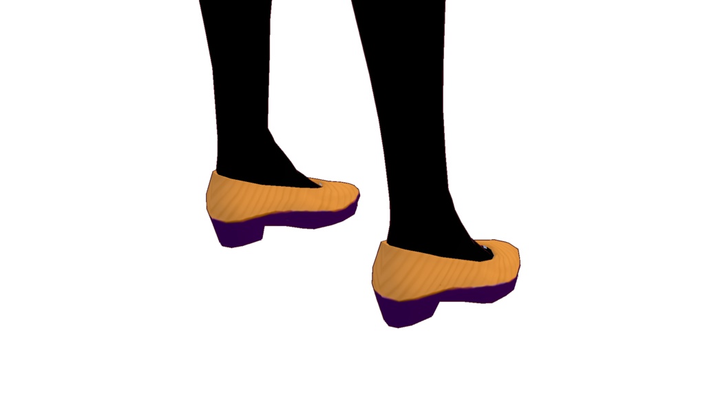 VRoid衣装テクスチャ ハロウィンワンピース&パンプスセット