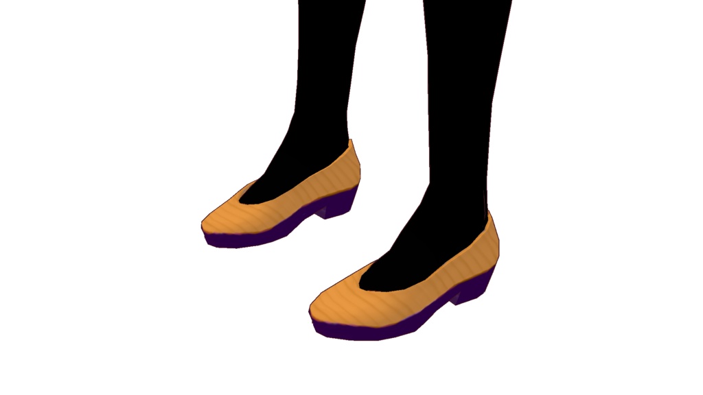 VRoid衣装テクスチャ ハロウィンワンピース&パンプスセット