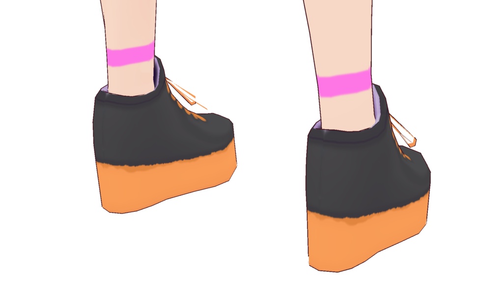 VRoid衣装テクスチャ ハロウィンパーカー&ホットパンツ&バッシュ