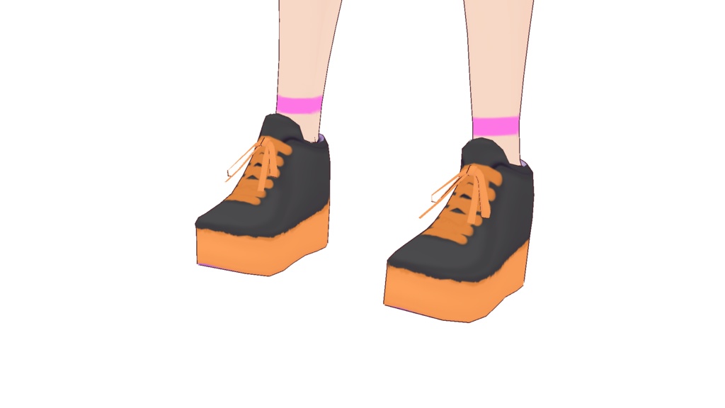 VRoid衣装テクスチャ ハロウィンパーカー&ホットパンツ&バッシュ