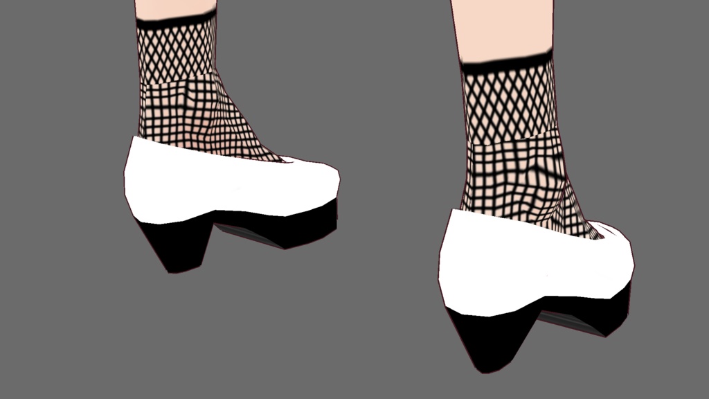 VRoid衣装テクスチャ シースルードレスセット白&黒(ワンピース用)